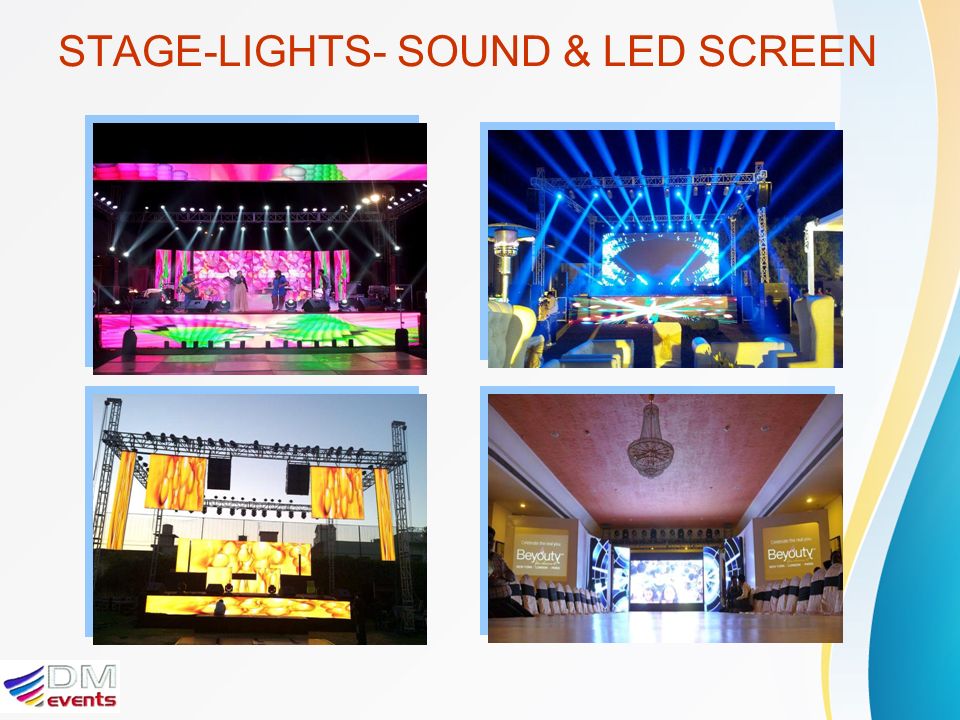 STAGE-LIGHTS- SOUND & LED SCREEN