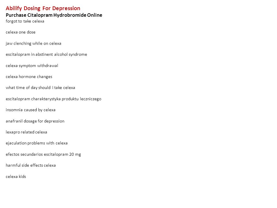 Trazodone discontinuation xray