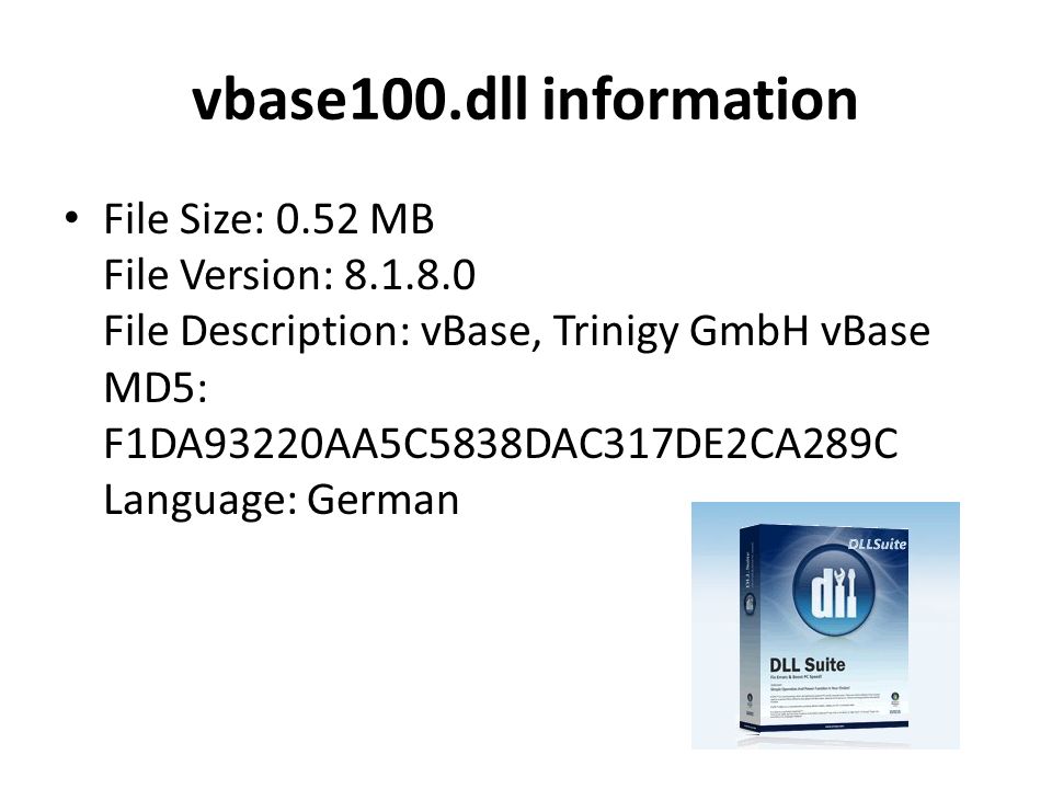 vbase100.dll file vbase100.dll file