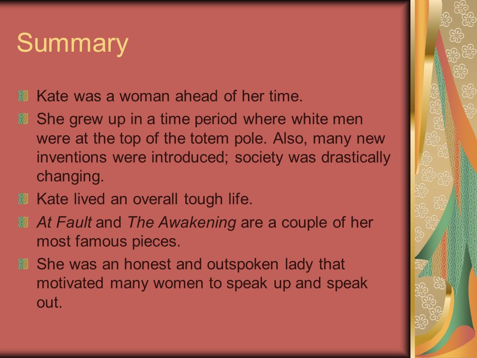 Kate Chopin By: Kari Ussery English 2205 American Literature from 1865 to  Present June 28 th, ppt download