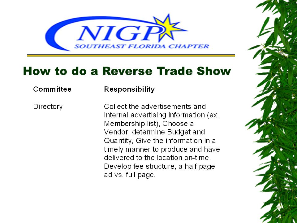 How to do a Reverse Trade Show