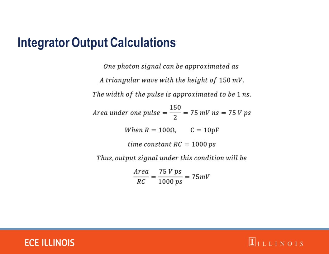 Integrator Output Calculations
