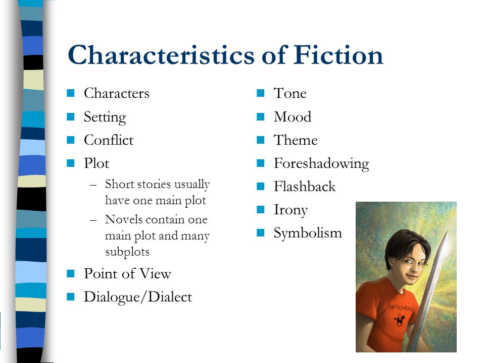 Genre Characteristics. Fiction Stories that are imagined or invented; they  are not factual Usually written to entertain, although some can teach us  lessons. - ppt download