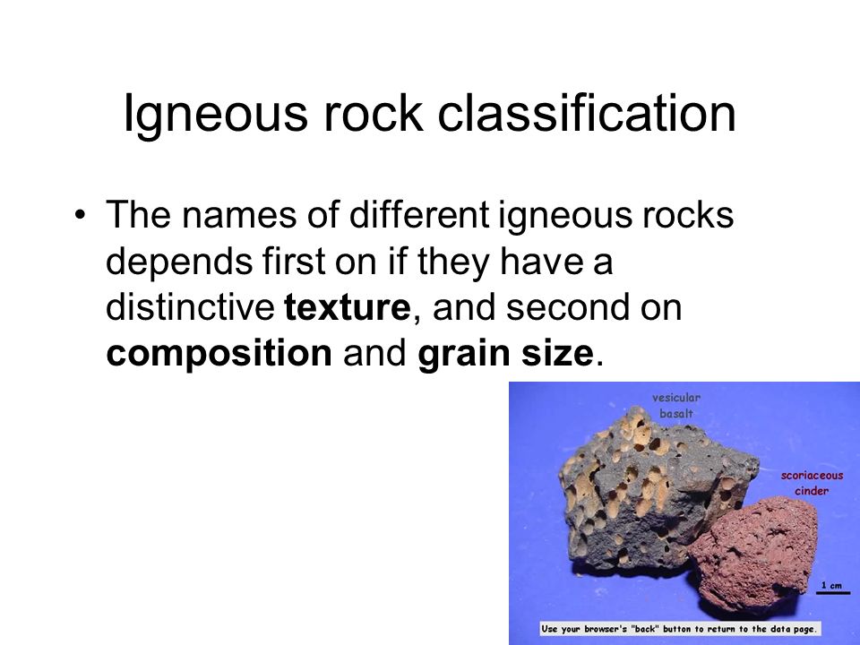 Of rocks names different Types of