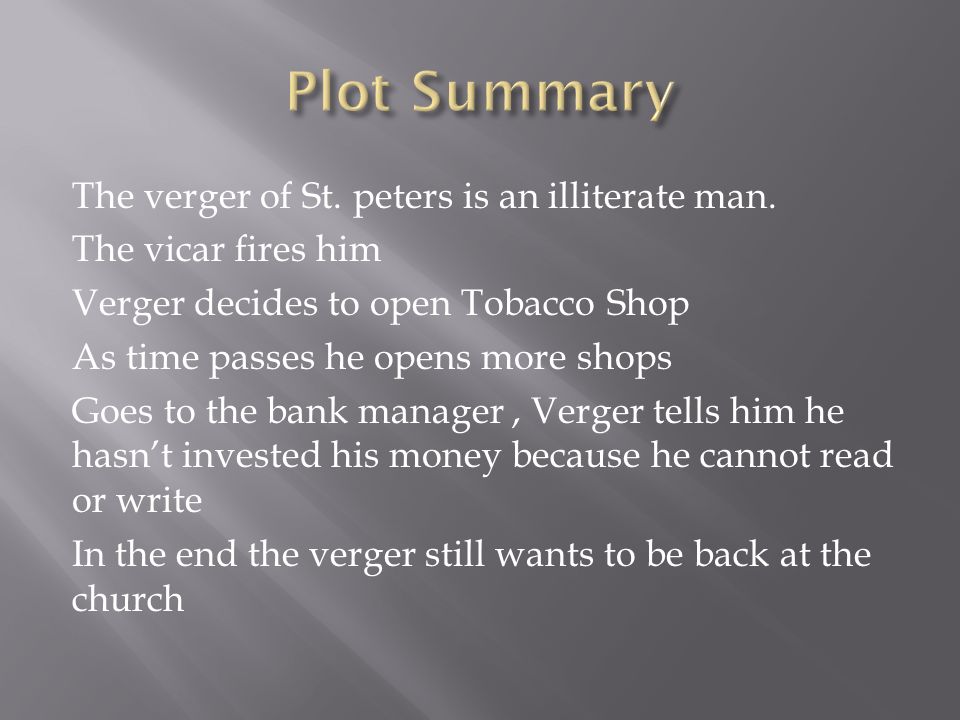 the verger somerset maugham wikipedia the verger symbolism