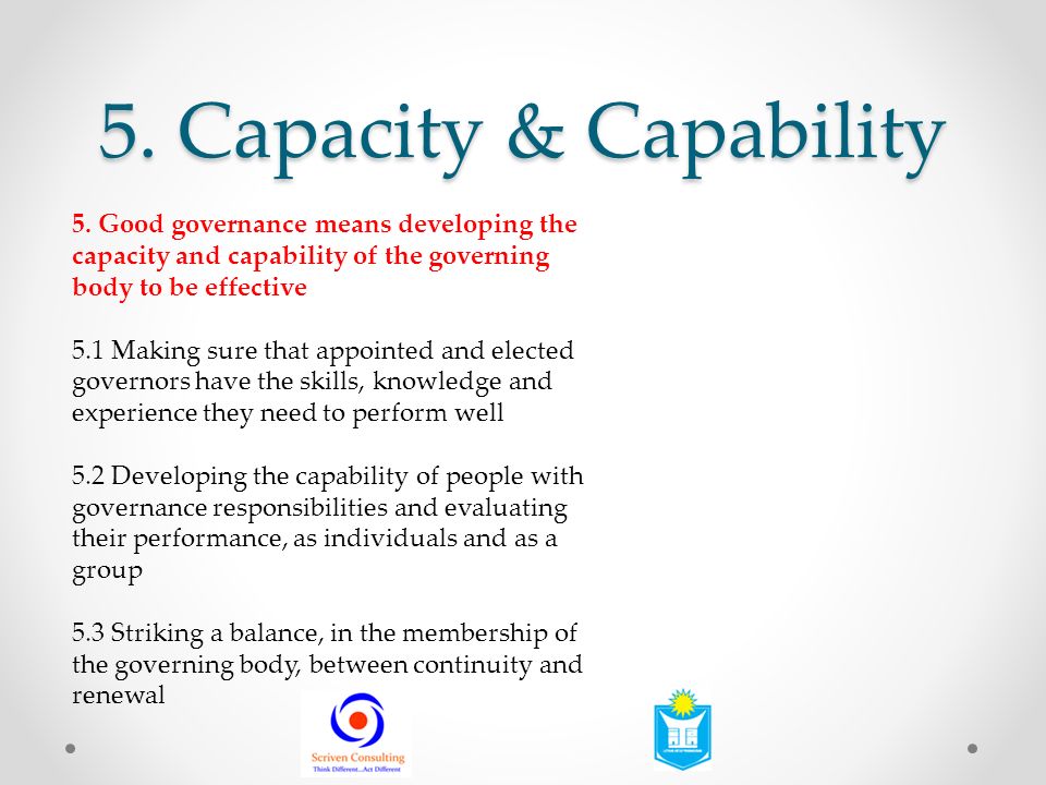 5. Capacity & Capability 5.