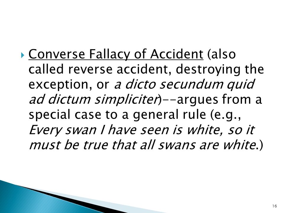 Top 106+ imagen converse accident fallacy - thptnvk.edu.vn