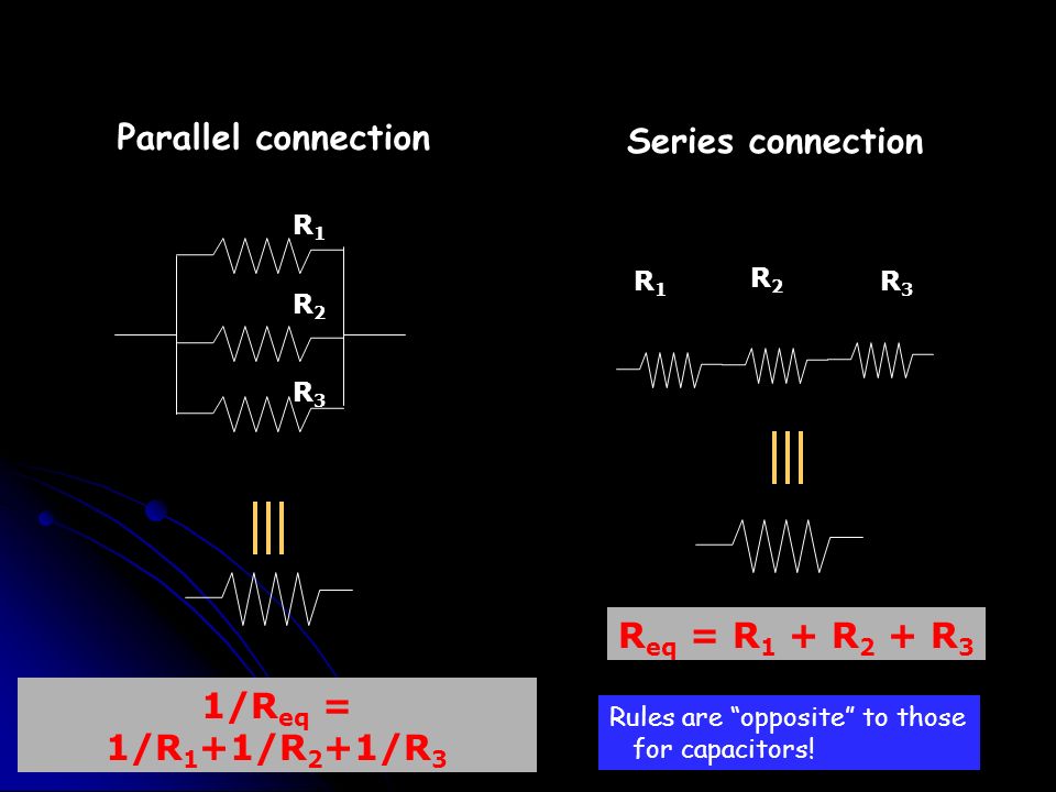R eq Know how to reduce resistor network to equivalent resistance