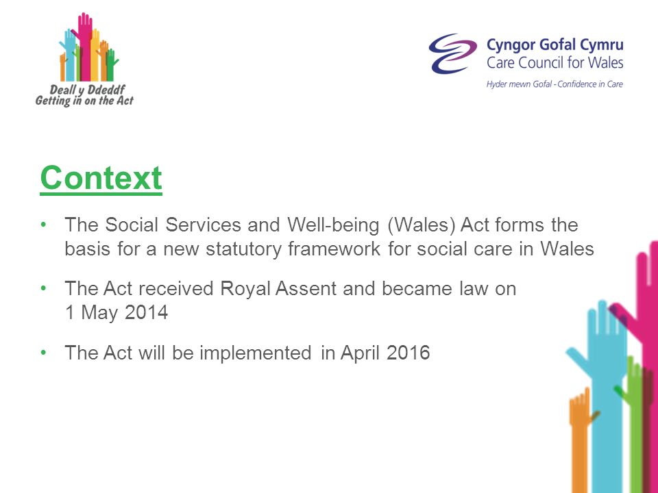 Awareness Raising Social Services And Well-being (Wales) Act 2014 ...