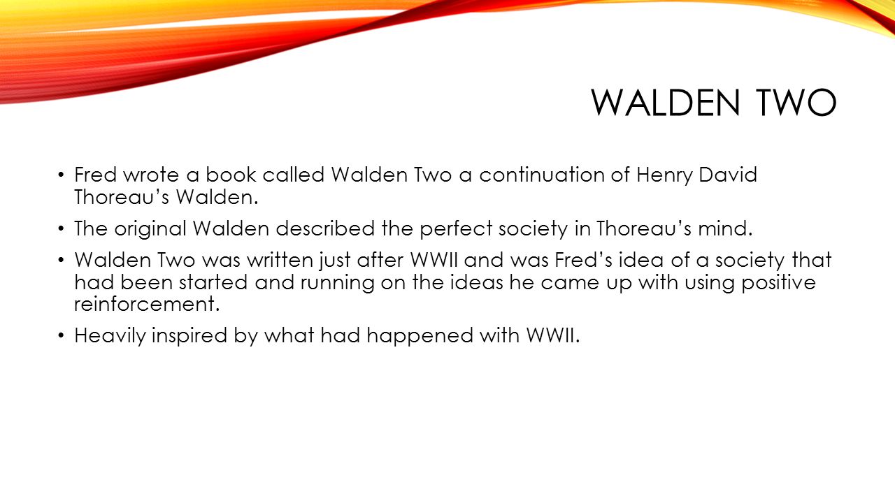 who wrote walden two