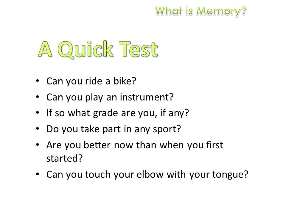Can you ride a bike. Can you play an instrument. If so what grade are you, if any.