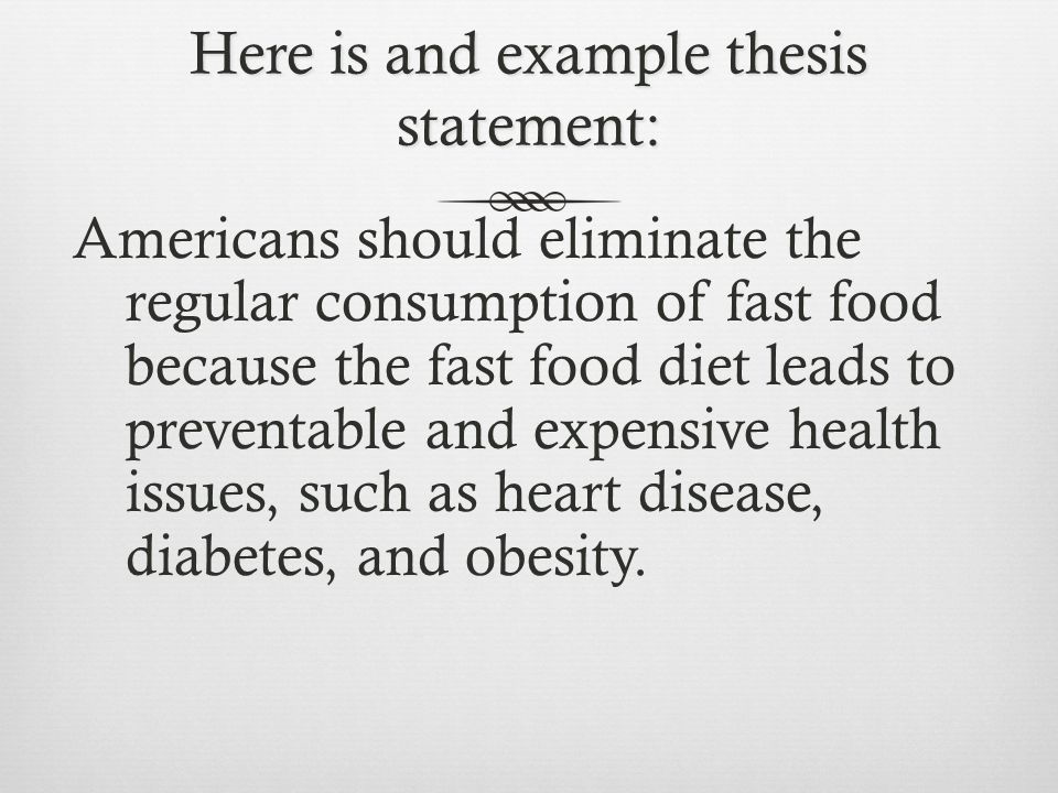 diabetes research paper thesis statement)