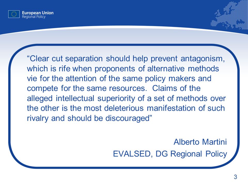 3 Clear cut separation should help prevent antagonism, which is rife when proponents of alternative methods vie for the attention of the same policy makers and compete for the same resources.