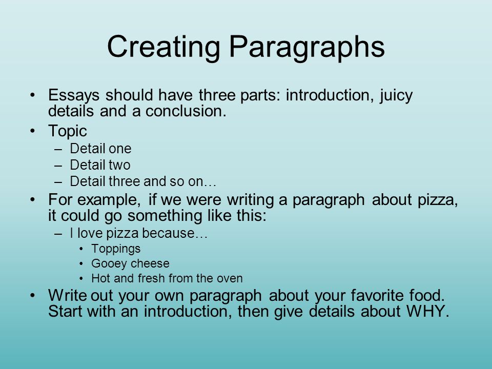 how to make your favorite food essay