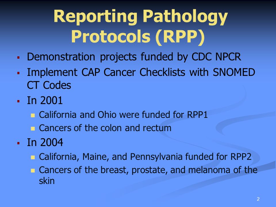 Electronic CAP Cancer Checklists and Cancer Registries – A Pilot Project  2009 NAACCR Conference Ken Gerlach, MPH, CTR Castine Verrill, MS, CTR  CDC-National. - ppt download