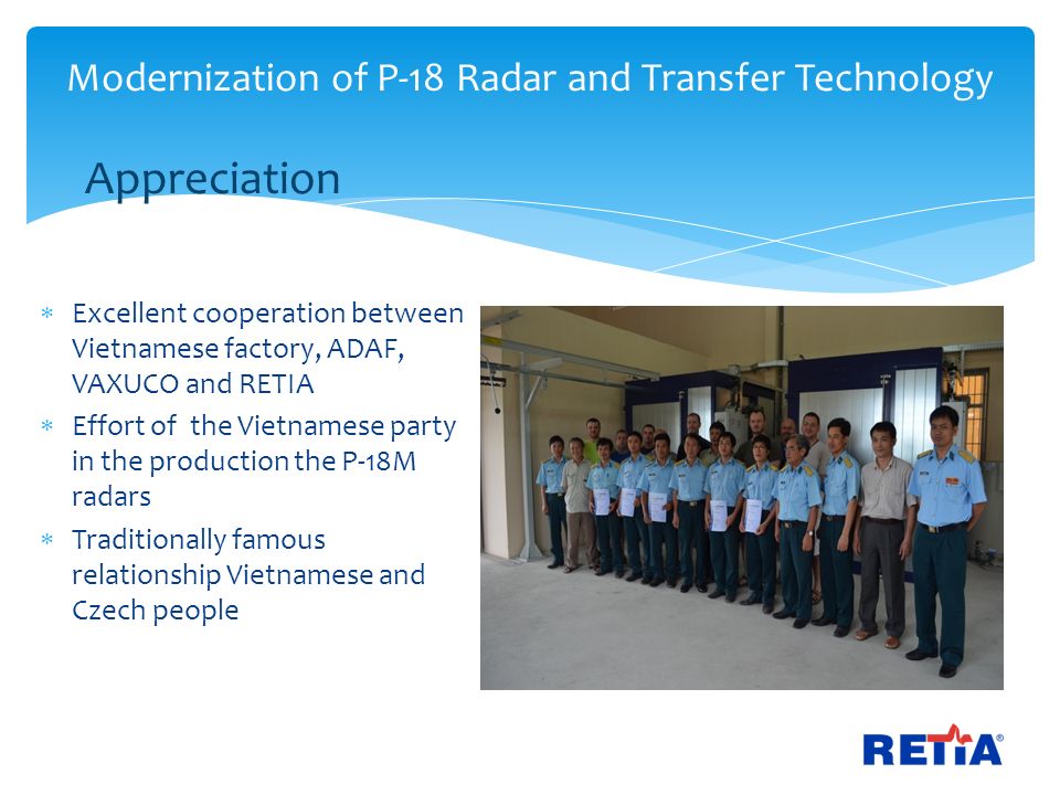 Modernization of the P-18 radar – RETIA