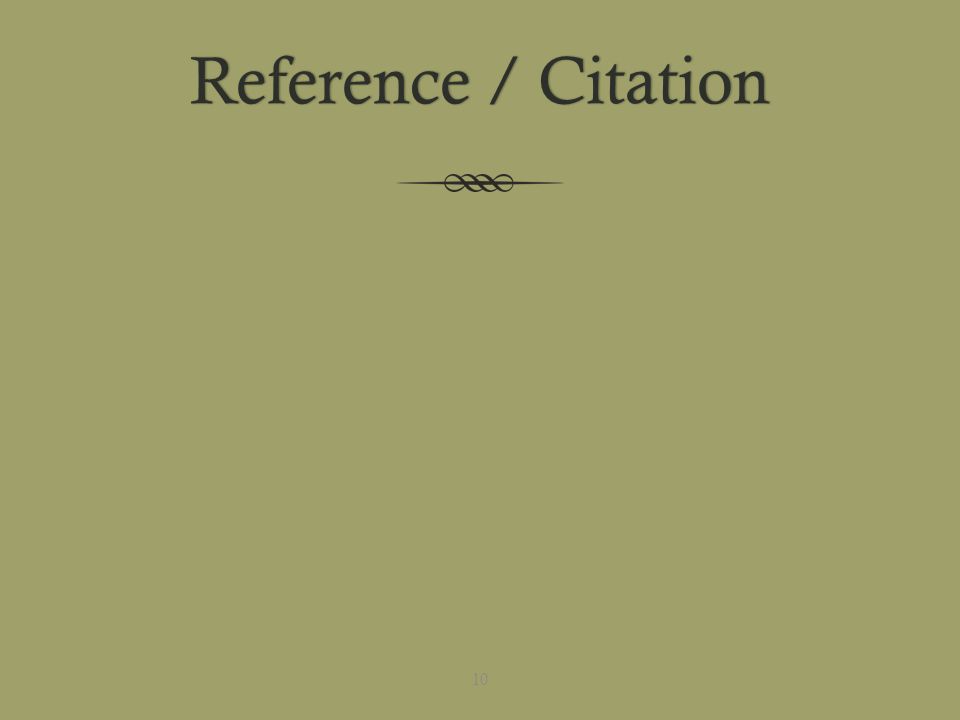Reference / CitationReference / Citation 10