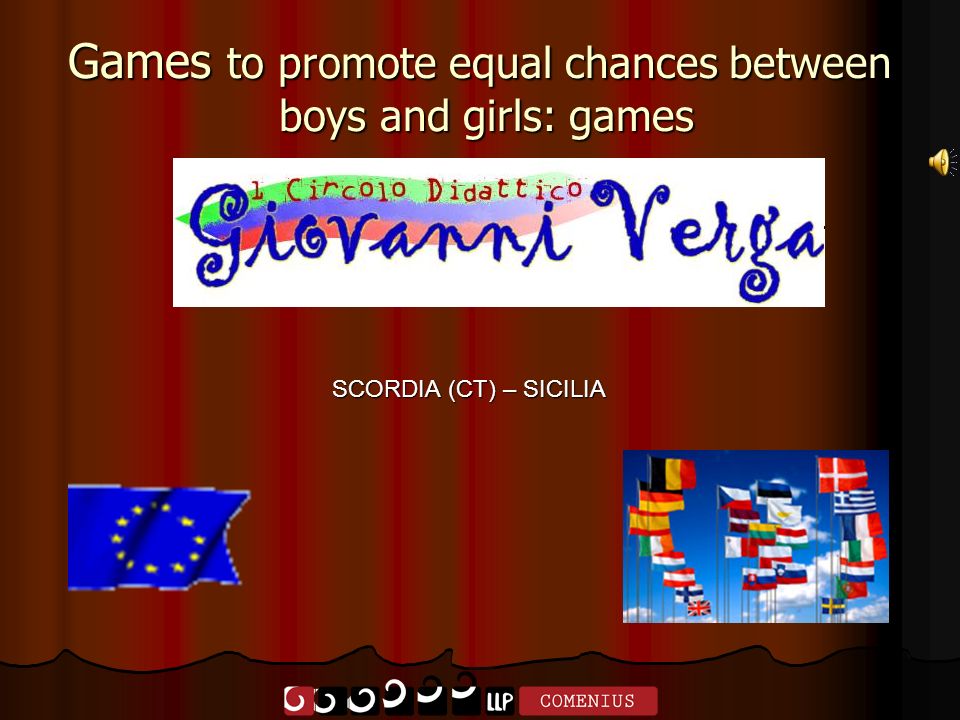 Games to promote equal chances between boys and girls: games SCORDIA (CT) – SICILIA