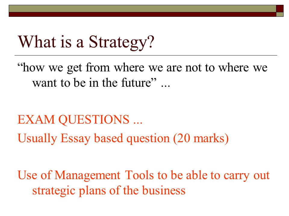 business strategy essay