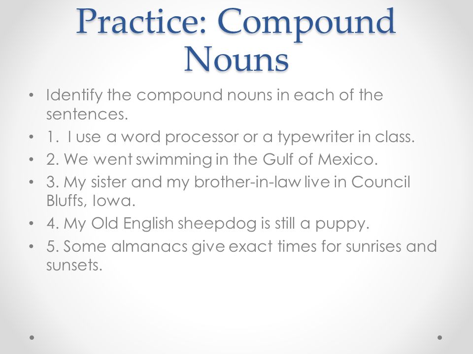 Parts Of Speech Practice With Nouns Review Nouns What Is A Noun
