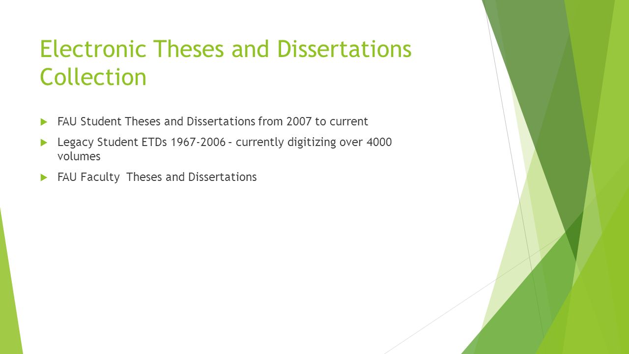 Fau graduate thesis and dissertation guidelines