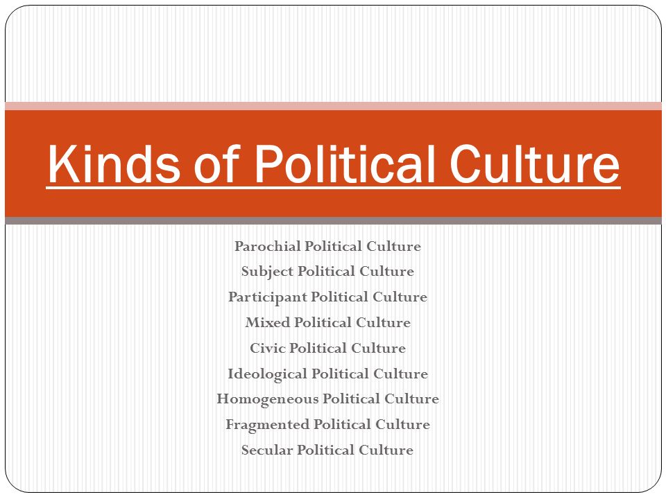 political culture Parochial
