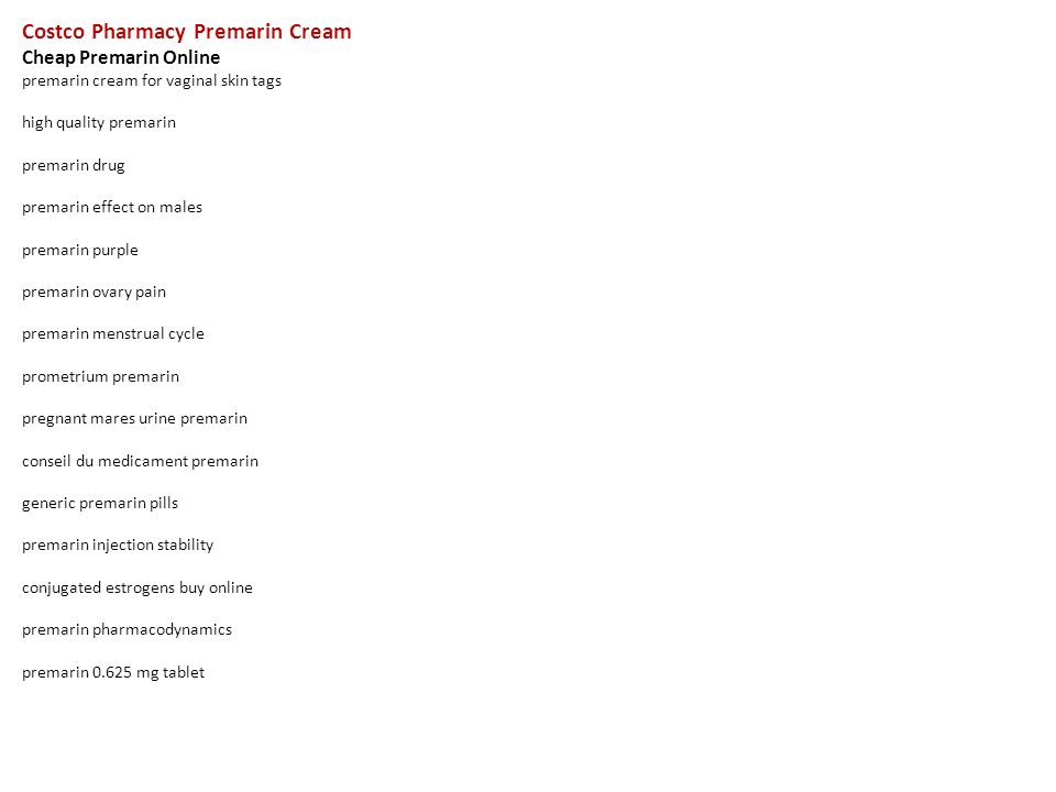 Premarin cream cost at costco