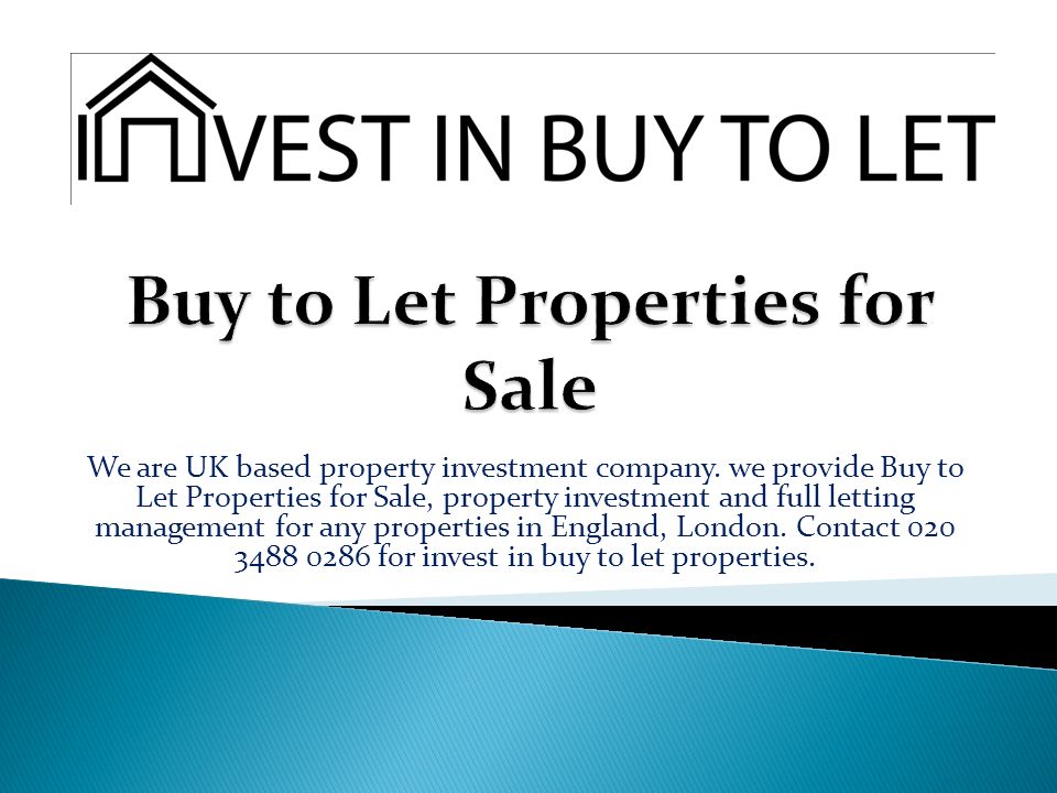 We are UK based property investment company.