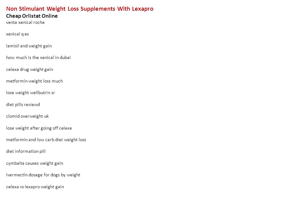 with gain average lexapro weight