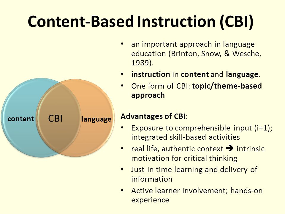 Content focus. Content based instruction. Content-based approach. Content based language teaching. Content based Learning.