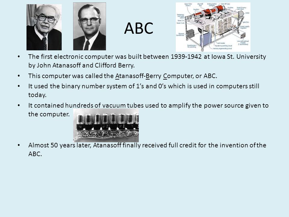 1.3 First Generation Computers 1.4 The Stored Program Computer Group ppt  download