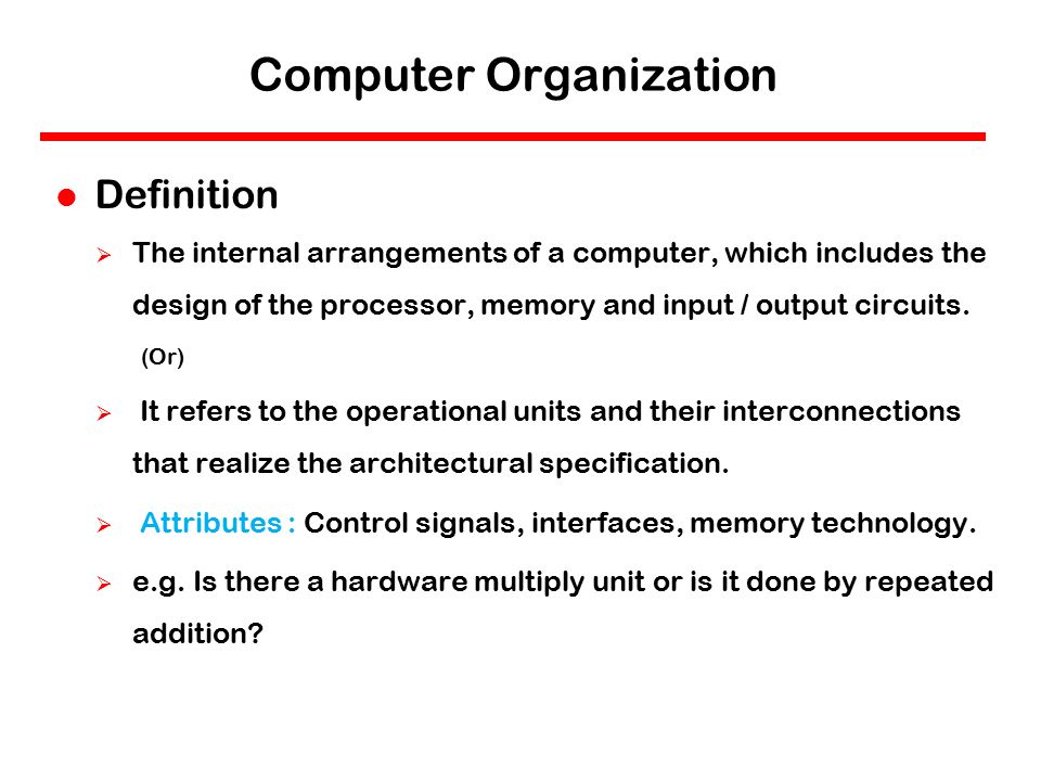 attributes of computer memory