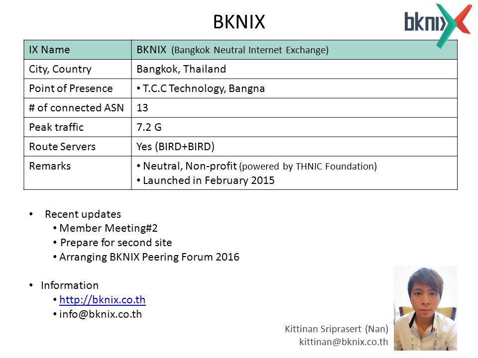 BKNIX  Bangkok Neutral Internet eXchange