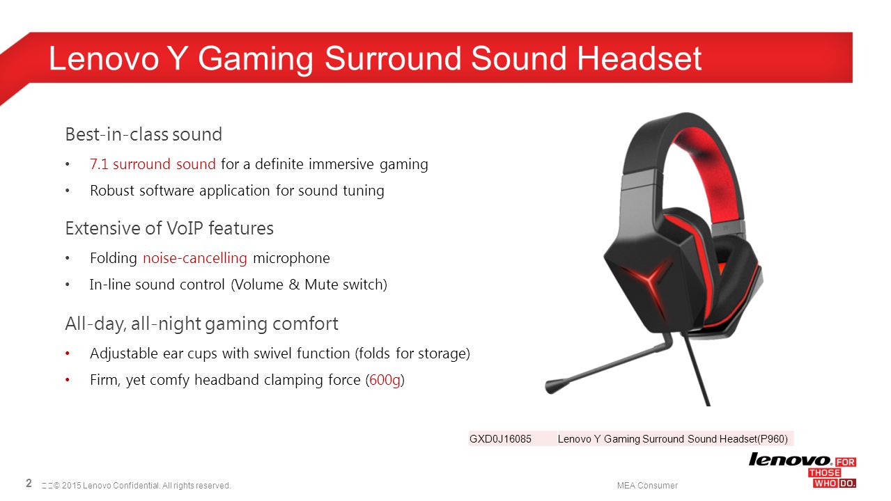 Gaming 2015 LENOVO INTERNAL. ALL RIGHTS RESERVED. - ppt download