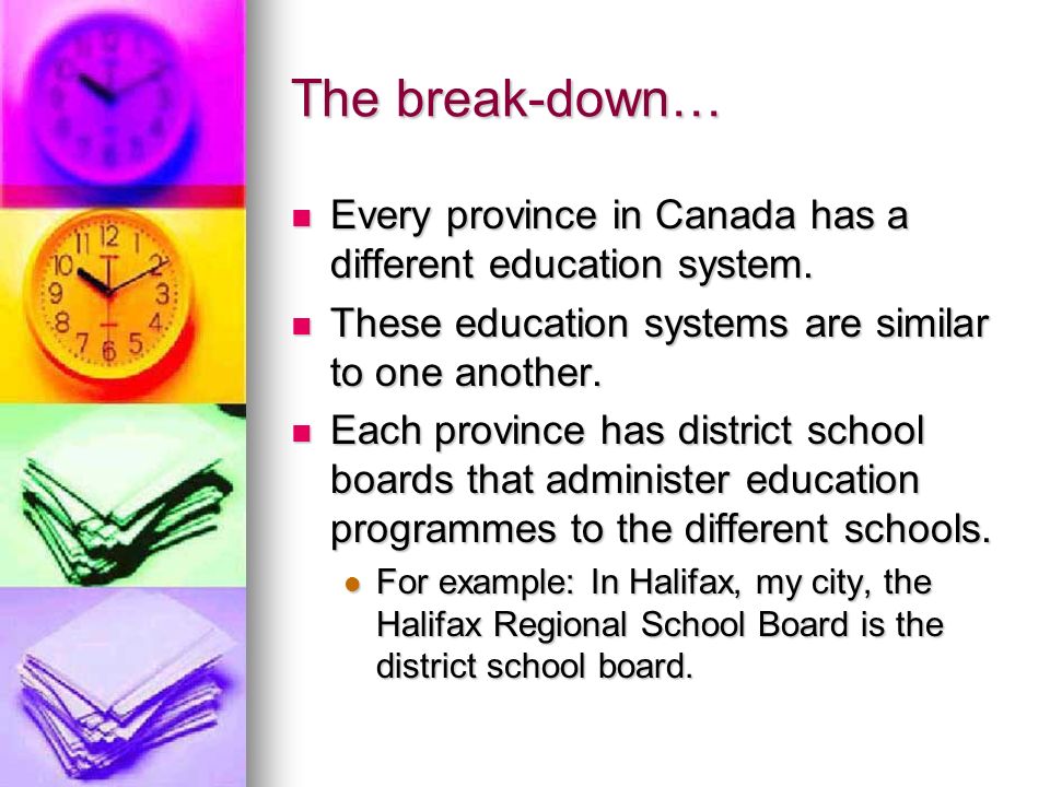 The Education System In Canada Nicole Chidiac Education Children