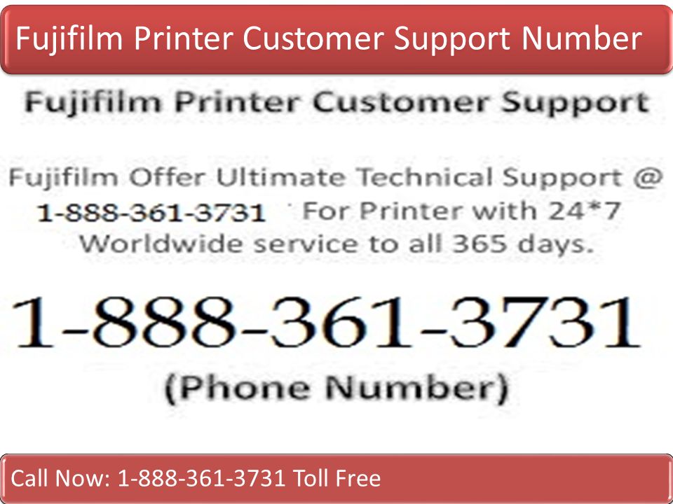 Fujifilm Printer Customer Support Number Call Now: Toll Free