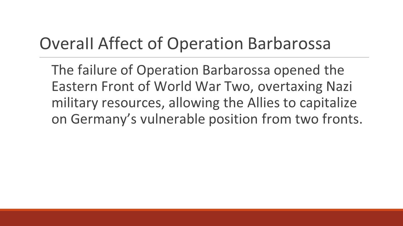 Реферат: Why Was Operation Barbarosa A Failure Essay