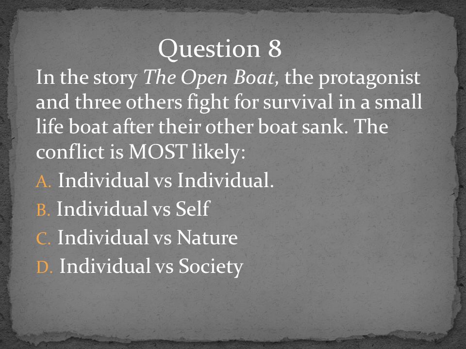 the open boat conflict