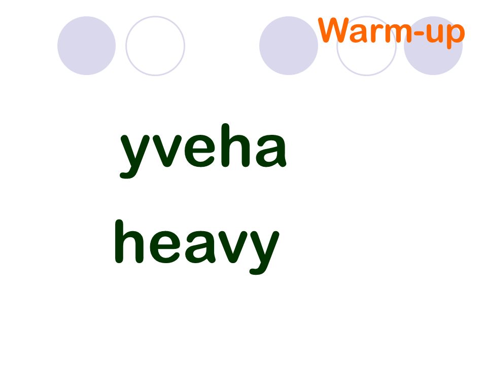heavy yveha Warm-up