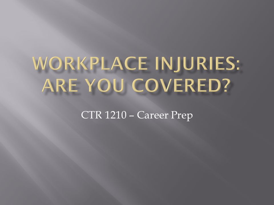 CTR 1210 – Career Prep