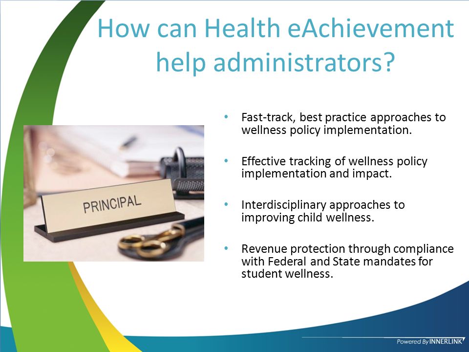 Click to edit Master title style Click to edit Master text styles Second level Third level Fourth level Fifth level How can Health eAchievement help administrators.