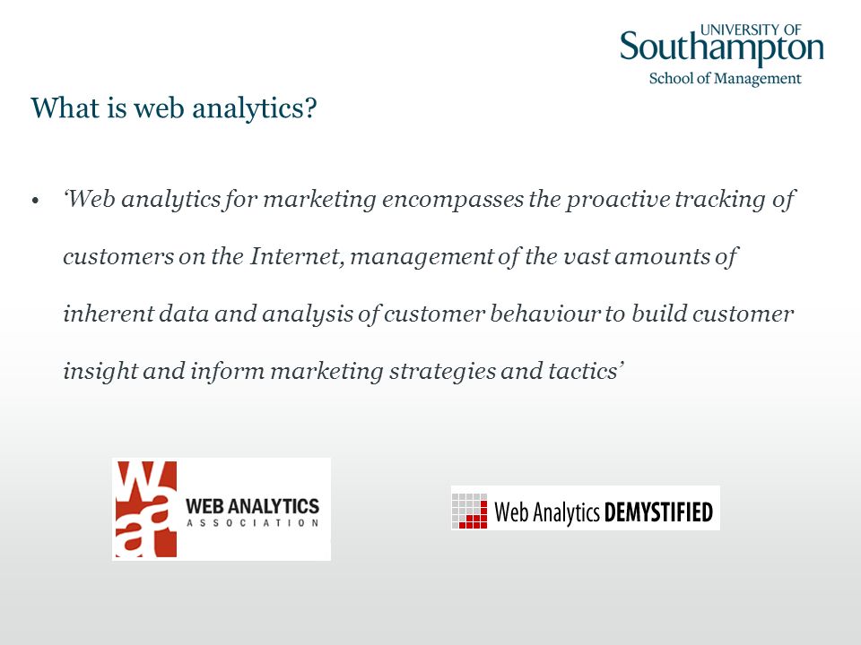 What is web analytics.