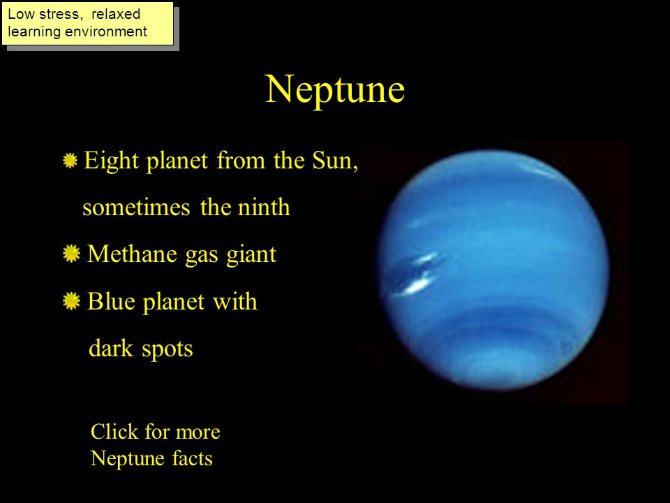 The Solar System Click To Learn A Silly Planet Sentence Contrasting Colors Vivid Pictures To Stimulate Excitement Interest Ppt Download