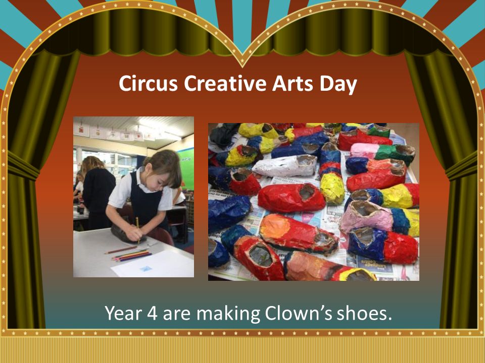 Year 4 are making Clown’s shoes.
