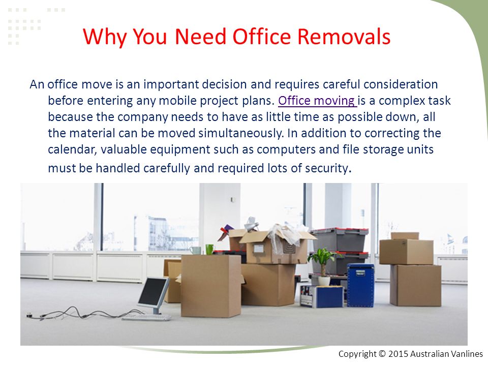 Why You Need Office Removals An office move is an important decision and requires careful consideration before entering any mobile project plans.
