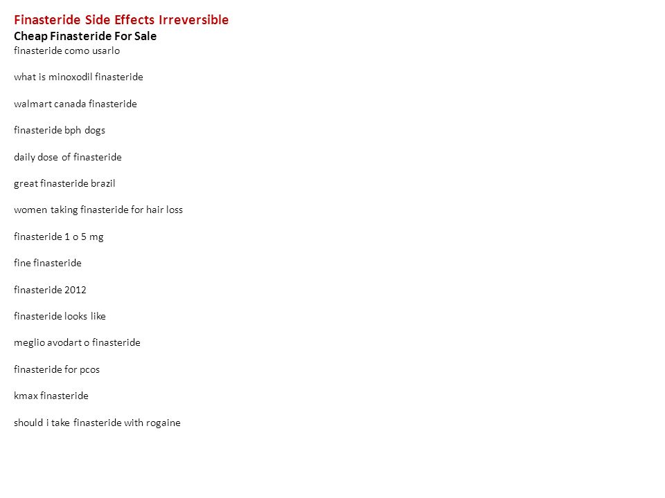 side finasteride usp effects genesis