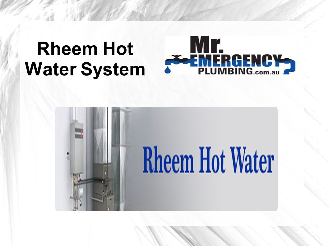 Rheem Hot Water System