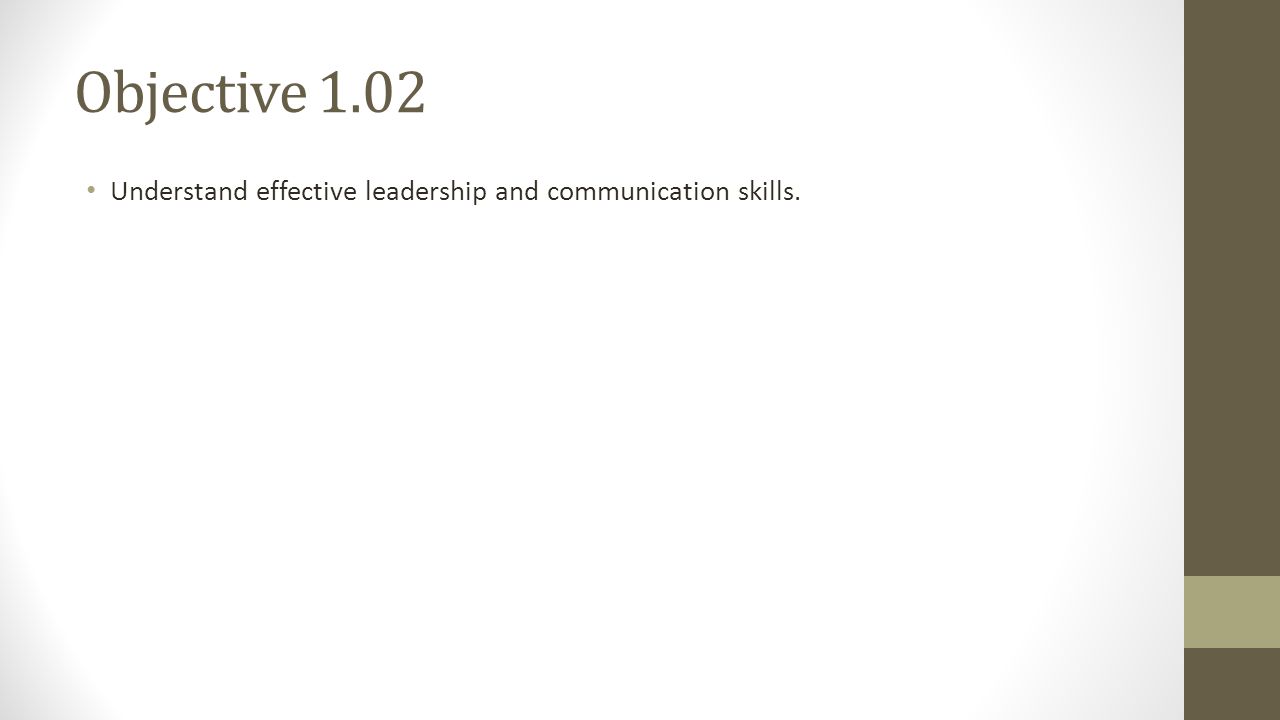effective leadership and communication skills