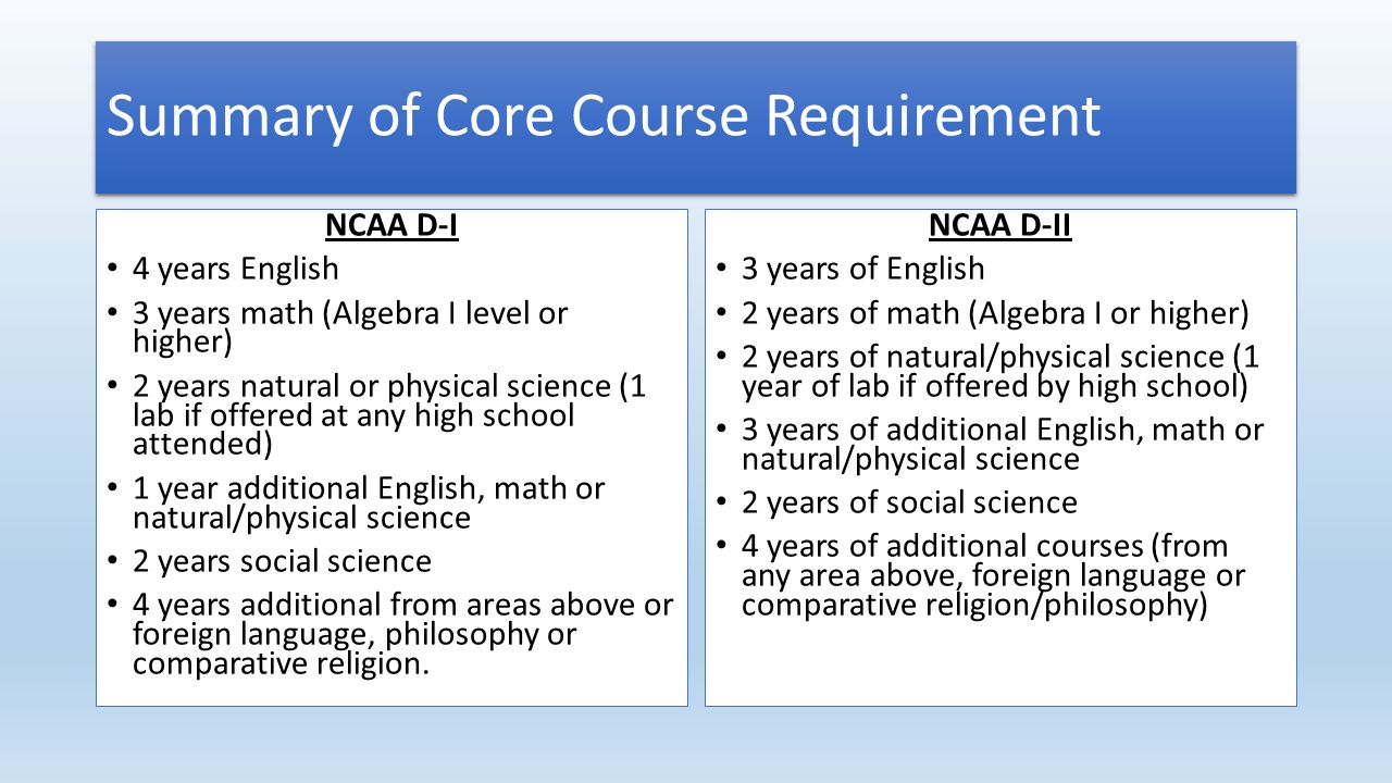 Worksheets Ncaa Eligibility Worksheet initial eligibility ncaa and naia amy dames smith assistant summary of core course requirement d i 4 years english 3 math algebra i
