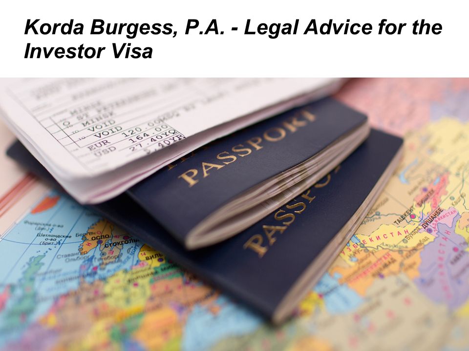 Korda Burgess, P.A. - Legal Advice for the Investor Visa